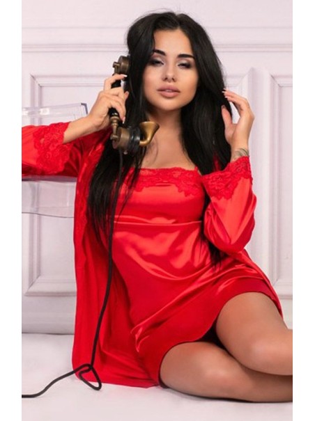 LivCo Corsetti set lingerie vestaglia chemise e perizoma Jacqueline