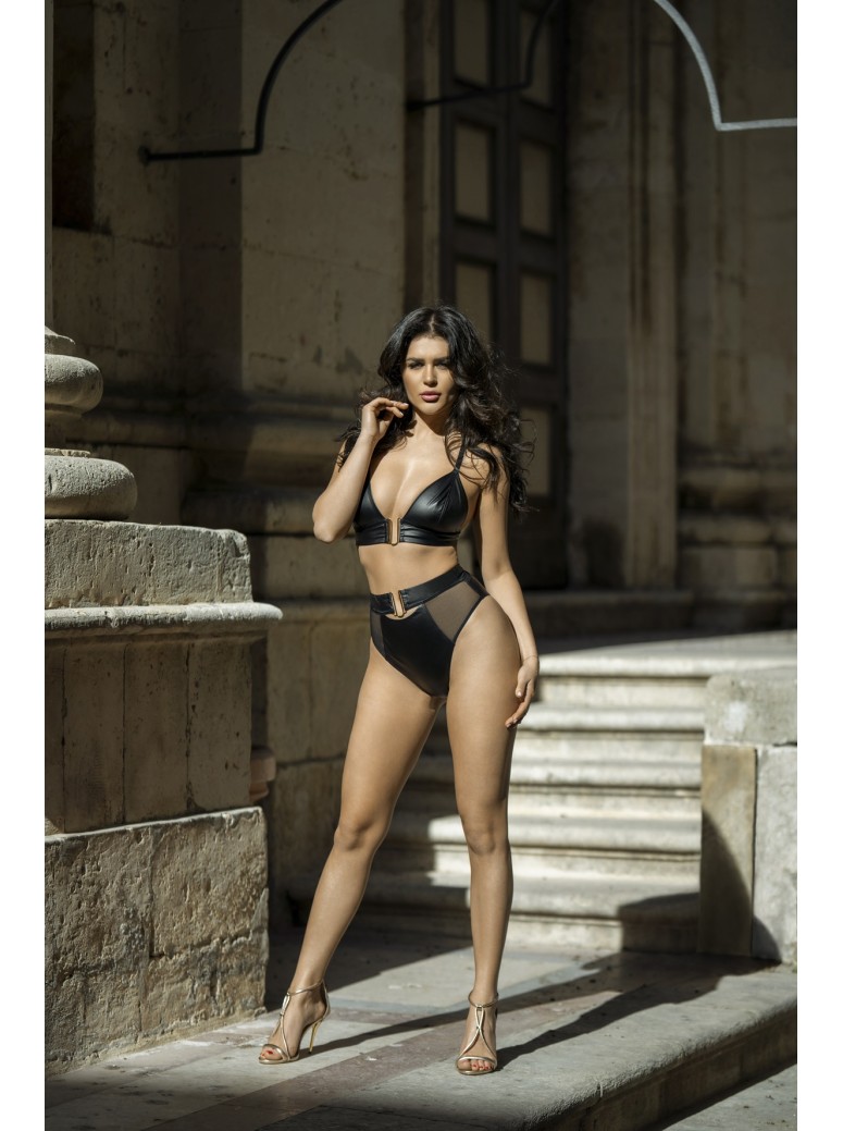 Axami Lingerie sexy reggiseno soft in ecopelle morbida