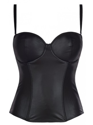 corpetto in ecopelle push-up Axami Lingerie 2
