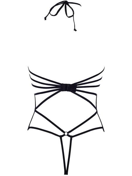 body  pizzo nero con tulle beige Axami Lingerie body  pizzo nero con tulle beige Axami Lingerie