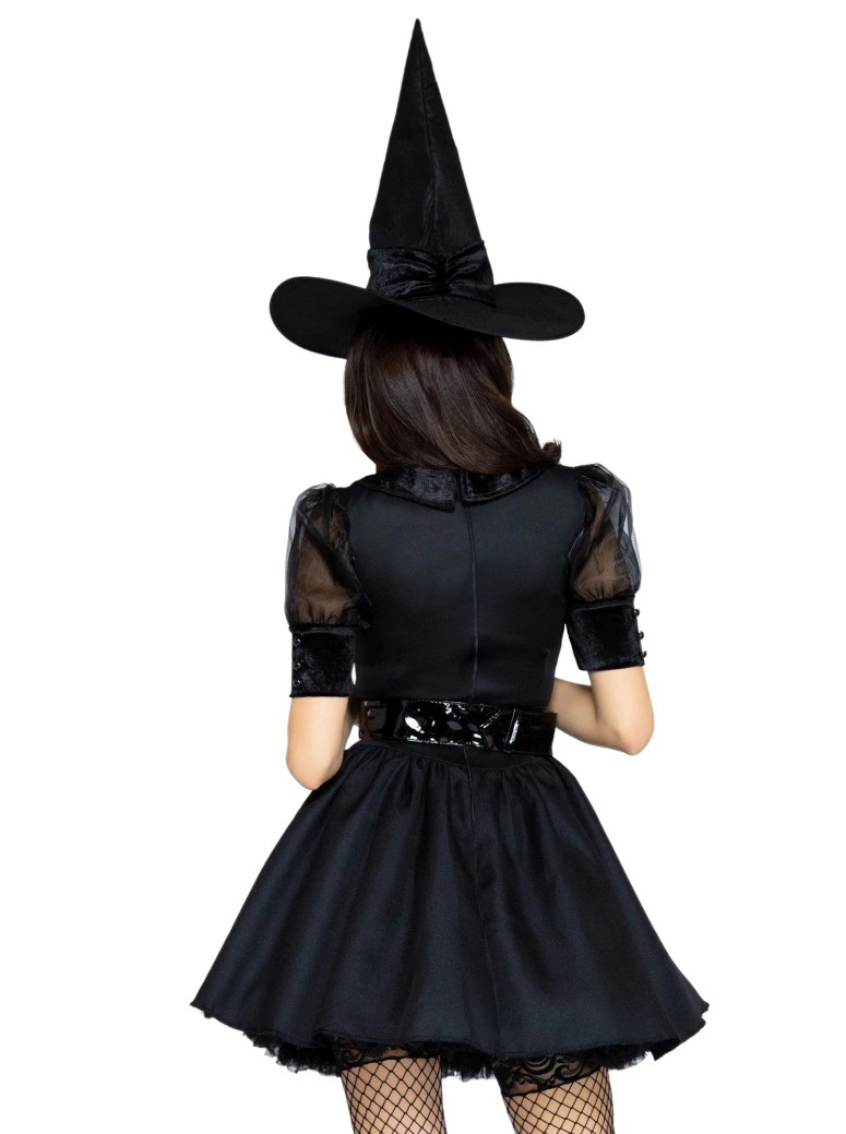 costume da Strega Incantatrice con cappello Leg Avenue