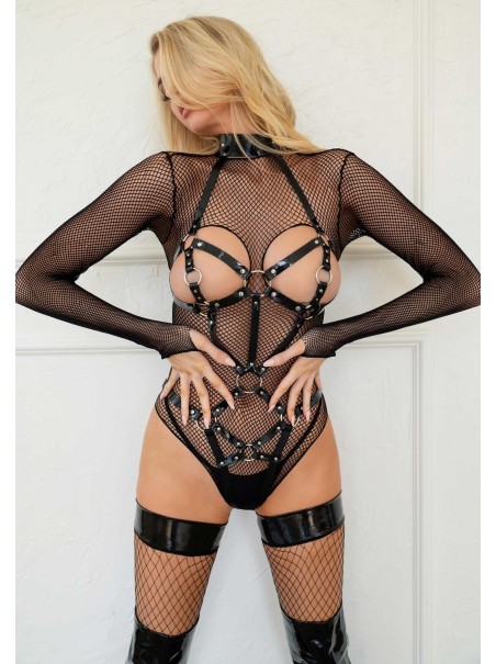 Kink Lingerie harness body aperto in ecopelle Kink Lingerie harness body aperto in ecopelle