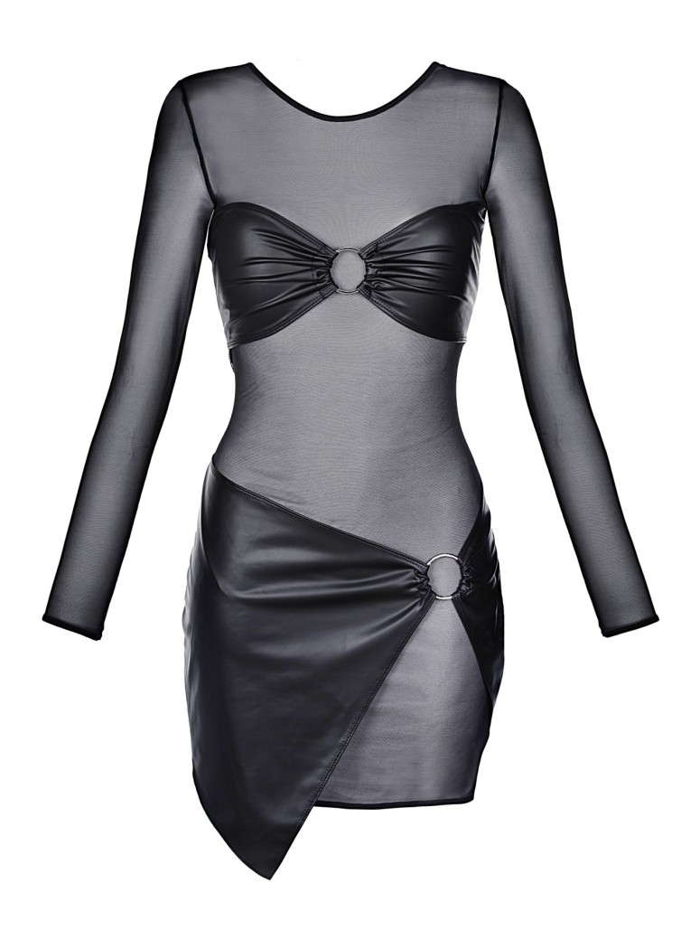 vestito in tulle e ecopelle Axami Lingerie