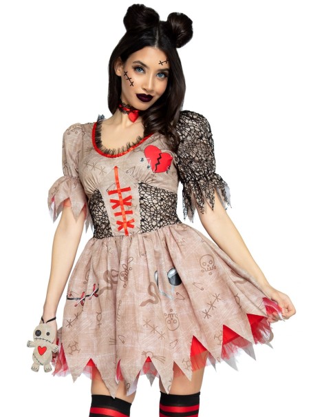 Leg Avenue Adorabile e inquietante costume da Bambola Voodoo