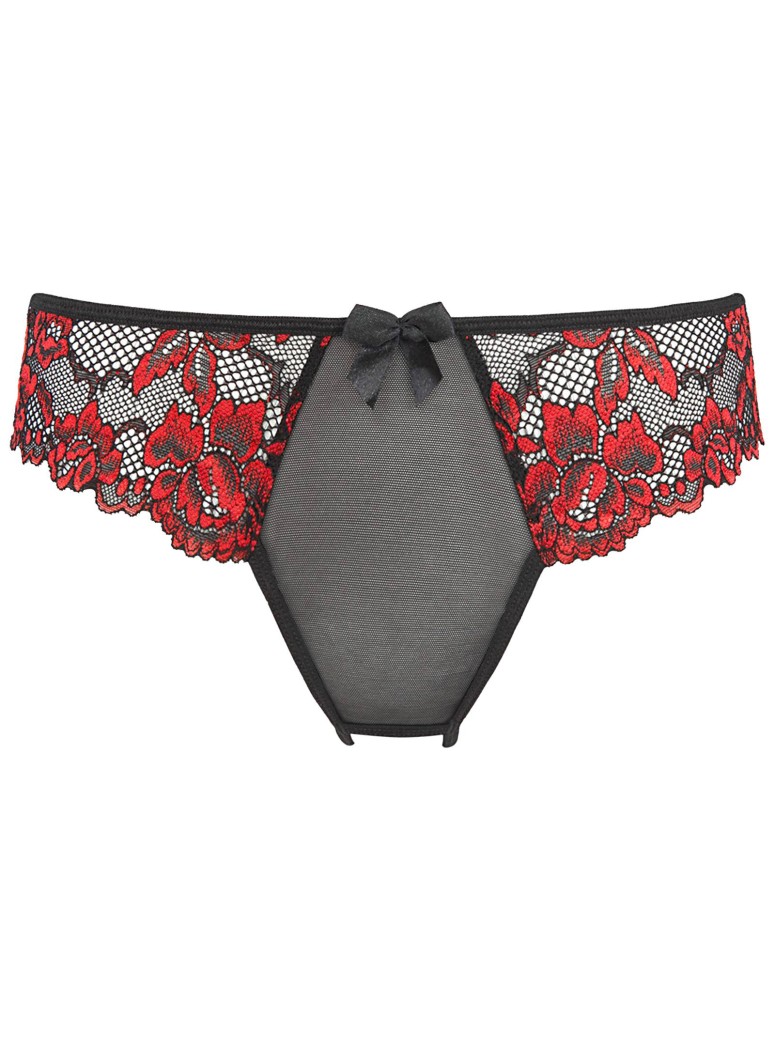 perizoma in pizzo ricamato con fiori Axami Lingerie
