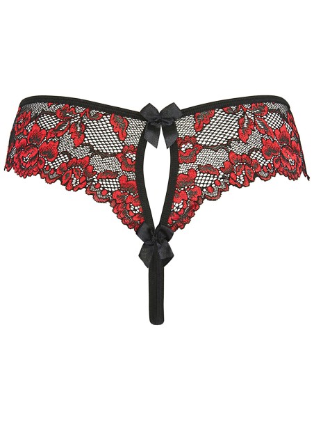 perizoma in pizzo ricamato con fiori Axami Lingerie