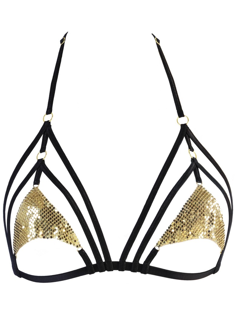 sexy reggiseno con morbidi inserti dorati Axami Lingerie
