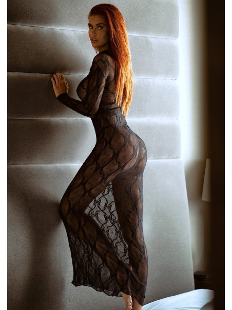 Leg Avenue Lingerie abito lungo in tulle nero Leg Avenue Lingerie abito lungo in tulle nero