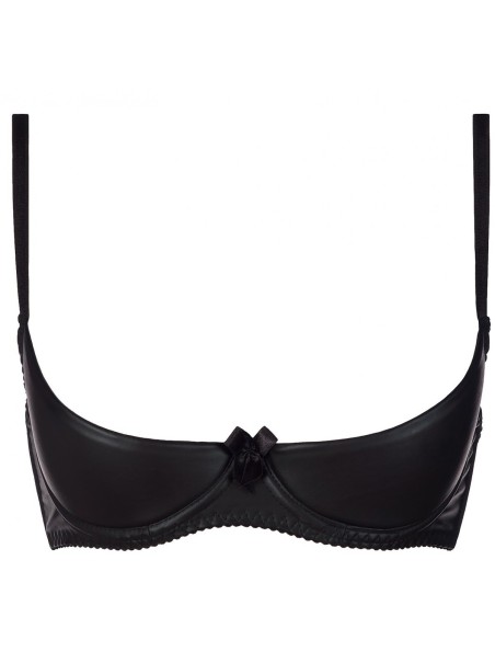 reggiseno mezza coppa con ferretto in ecopelle Axami Lingerie