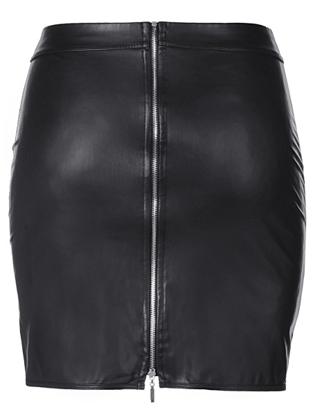 Axami Lingerie gonna in ecopelle con cerniera posteriore