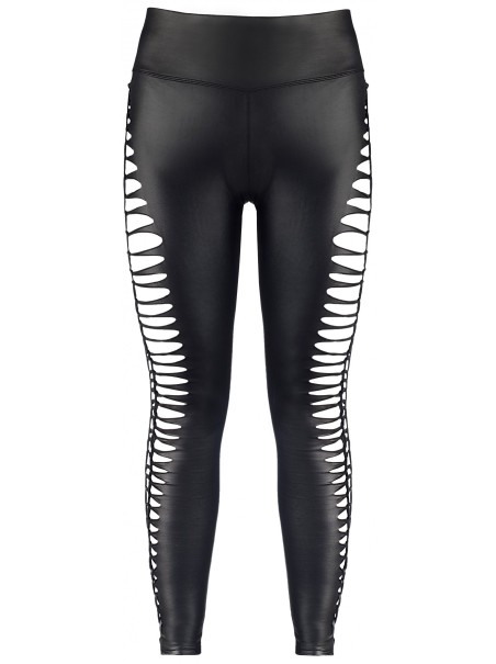 Axami Lingerie leggings in ecopelle con tagli Axami Lingerie leggings in ecopelle con tagli