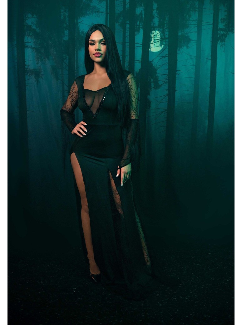 Leg Avenue costume Halloween Spooky Beauty ispirato a Morticia Addams