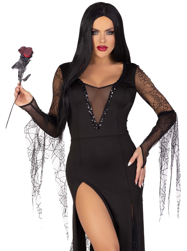 Leg Avenue costume Halloween Spooky Beauty ispirato a Morticia Addams