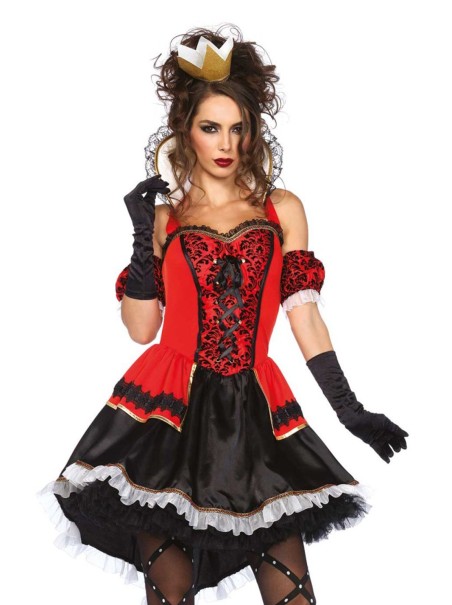 Leg Avenue costume broccato da regina con accessori