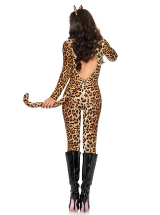 Leg Avenue costume tutina leopardata in tre pezzi 2
