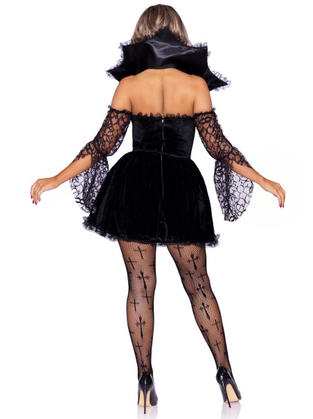 Leg Avenue costume da donna vampiro con diadema per Halloween
