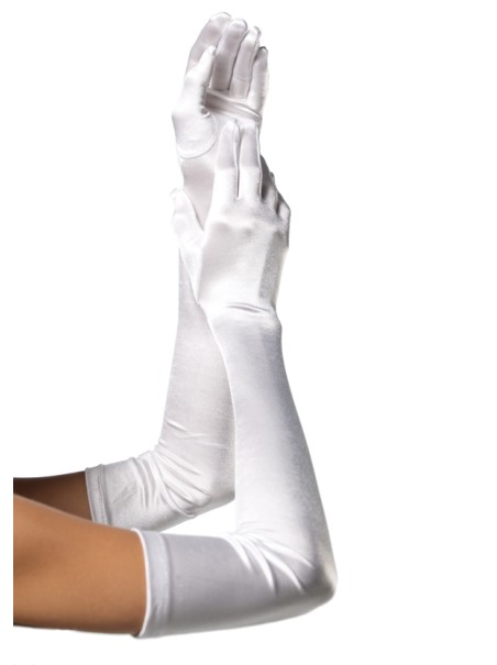 Leg Avenue Lingerie guanti satinati in cinque colori Leg Avenue Lingerie guanti satinati in cinque colori