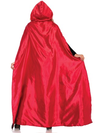Leg Avenue mantello Rosso in raso per halloween 2