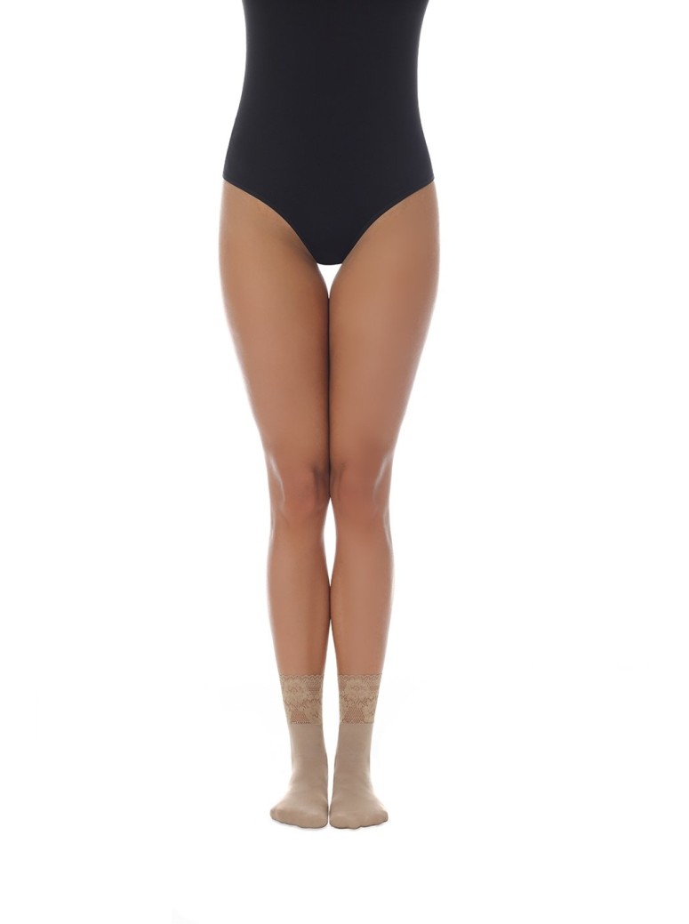 Bas Bleu calzini in tessuto con dettaglio in pizzo Fumi