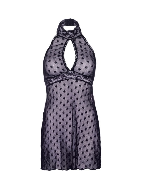 Leg Avenue Lingerie sexy babydoll in tulle con inserti in pizzo Leg Avenue Lingerie sexy babydoll in tulle con inserti in pizzo