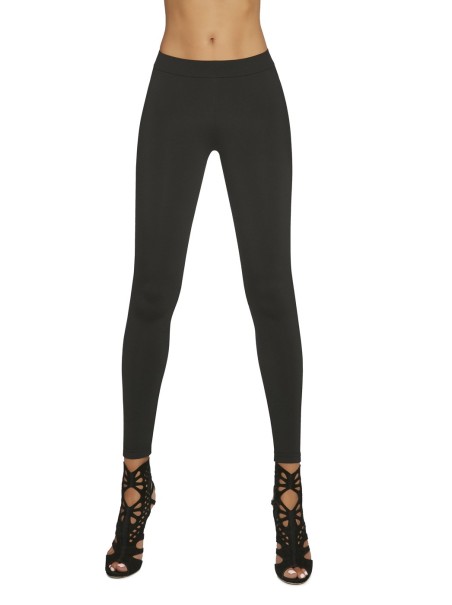 Bas Bleu leggings in maglia con inserto in pizzo Meloe Bas Bleu leggings in maglia con inserto in pizzo Meloe