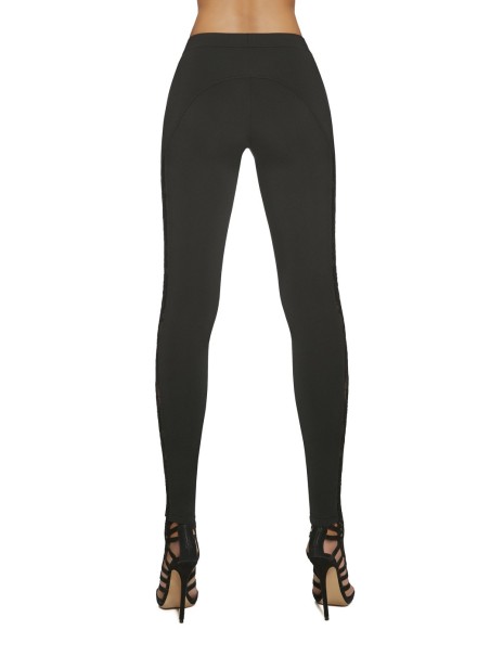 Bas Bleu leggings in maglia con inserto in pizzo Meloe Bas Bleu leggings in maglia con inserto in pizzo Meloe
