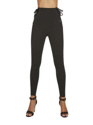 Bas Bleu leggings con stringhe laterali Sansa
