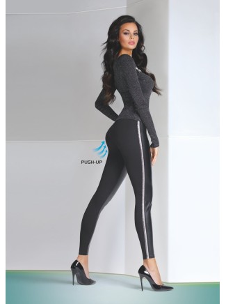 Bas Bleu  leggings con riga argentata effetto push Kimberly 2