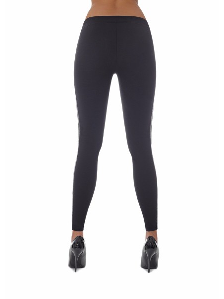 Bas Bleu  leggings con riga argentata effetto push Kimberly Bas Bleu  leggings con riga argentata effetto push Kimberly