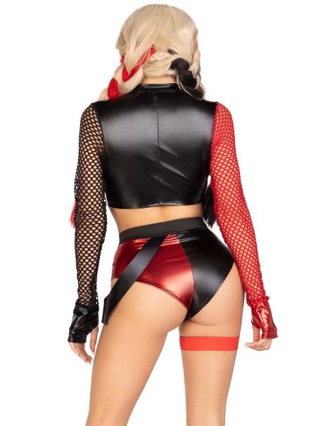 Leg Avenue Lingerie costume Harley Quinn con crop top e shorts Leg Avenue Lingerie costume Harley Quinn con crop top e shorts
