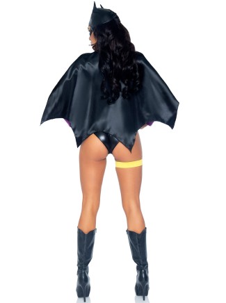 Leg Avenue cosplay Bat Woman con accessori per Halloween 2