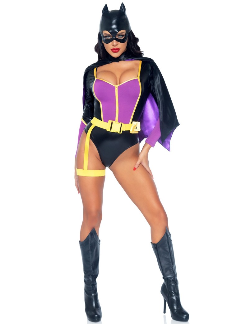 Leg Avenue cosplay Bat Woman con accessori per Halloween