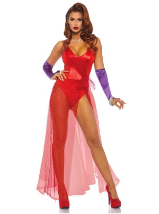 Leg Avenue travestimento Jessica Rabbit con accessori